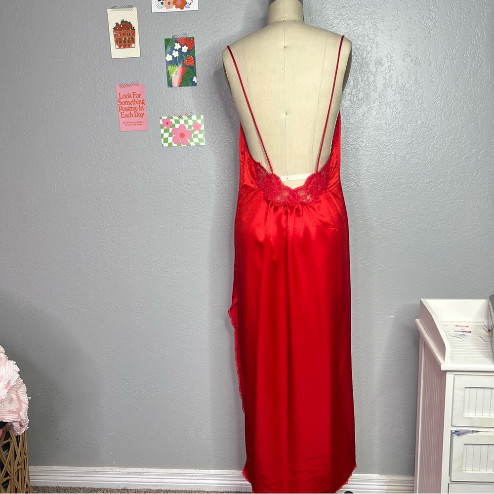 Vintage Faye Nightgown Maxi Semi Sheer slip dress NWOT Size medium - Picture 6 of 9